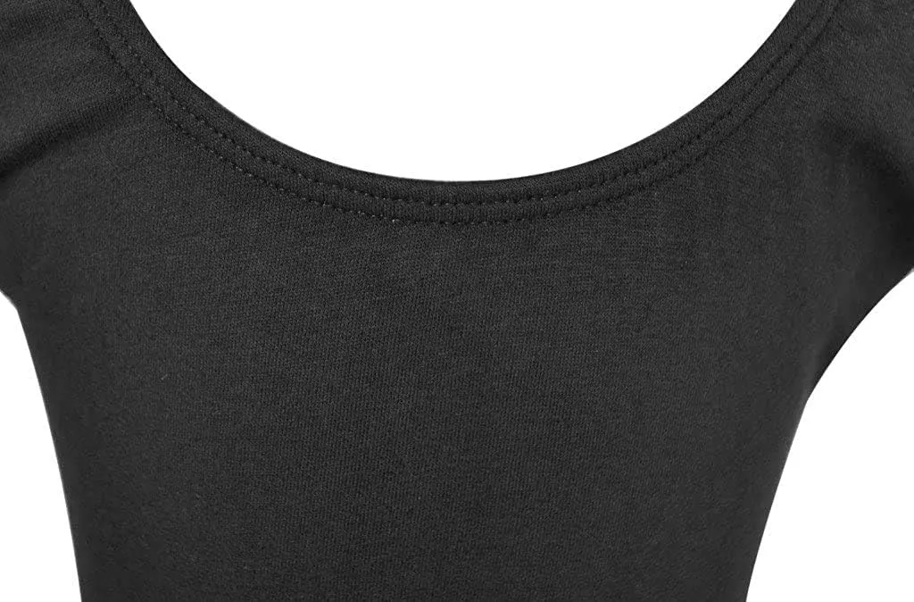 Dancina Short Sleeve Ballet Leotard for Girls Ages 2-10 (Cotton)