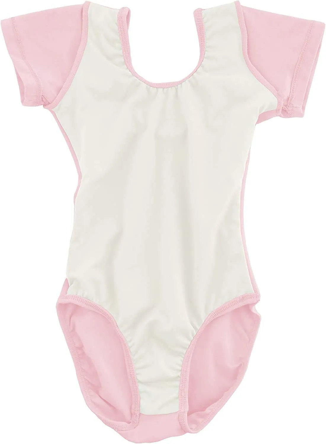 Dancina Short Sleeve Ballet Leotard for Girls Ages 2-10 (Cotton)