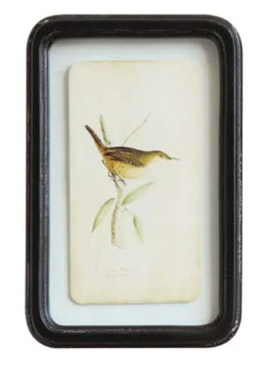 Distressed Wood Frame Wall Decor, Birds, 6 Styles