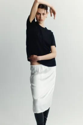 Draped Slip Skirt