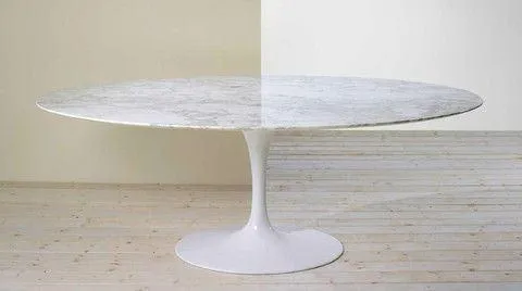 Eero Saarinen Tulip Table - Oval Dining 43 x 71 Inch