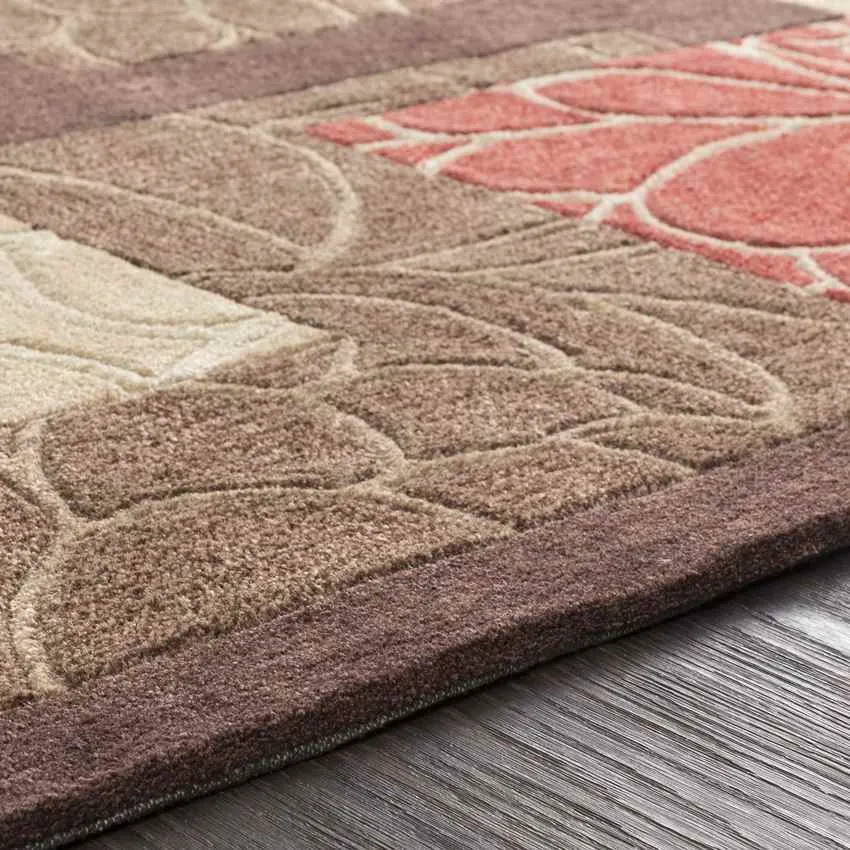 Elkpoint 8x11 Transitional Brown Area Rug Carpet for Living Room Bedroom or Kitchen (8' x 11')