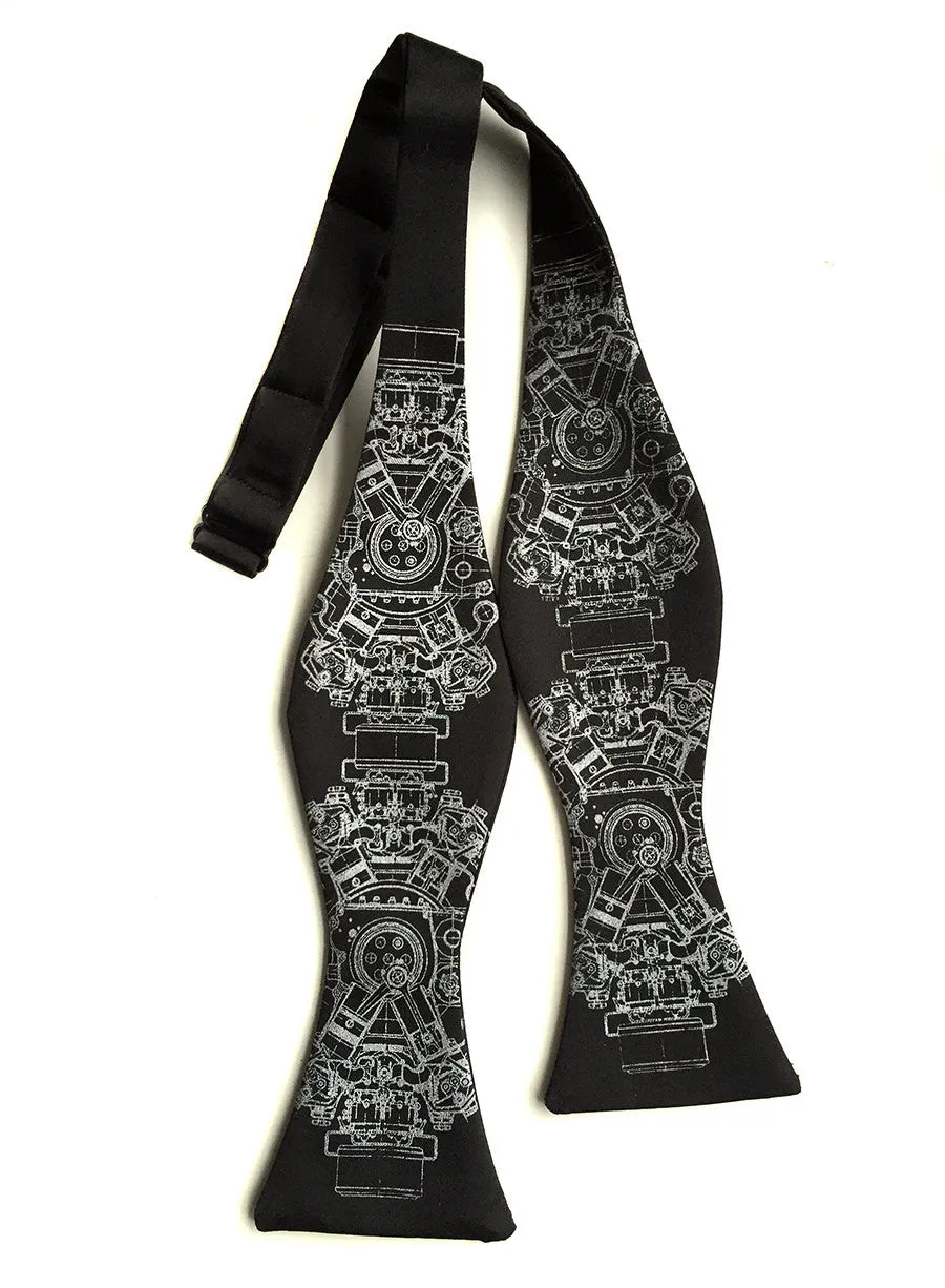 Engine Rosette Bow Tie