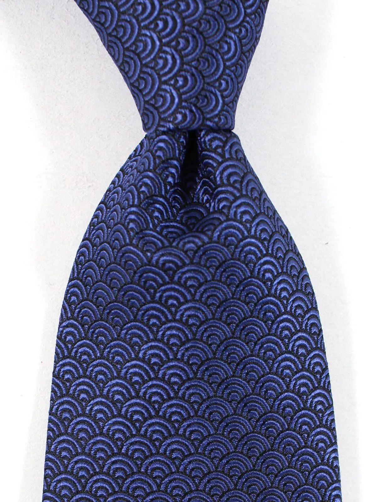 Ermenegildo Zegna Silk Tie Purple Black Geometric SALE