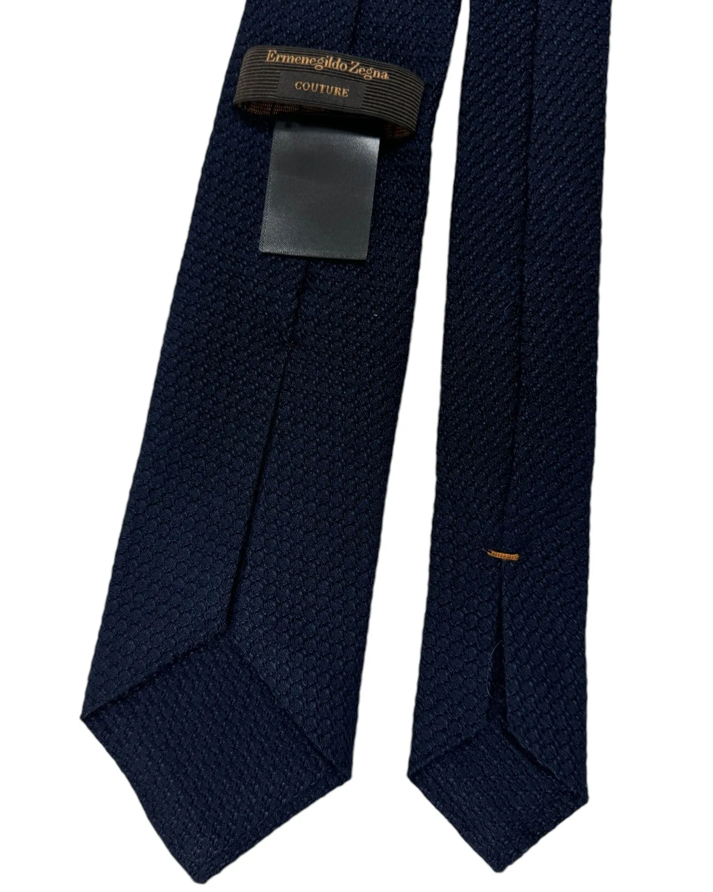 Ermenegildo Zegna Tie Midnight Blue Pattern - Couture