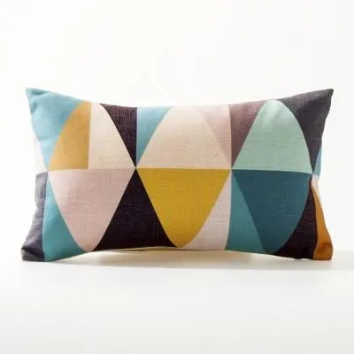 Europe Elephant Deer Geometric Pillow Cushion Cover