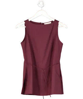 Faithfull Red Emilie Top Bordeaux UK XS