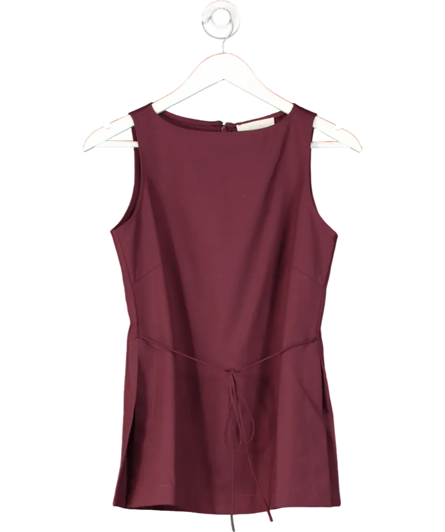 Faithfull Red Emilie Top Bordeaux UK XS