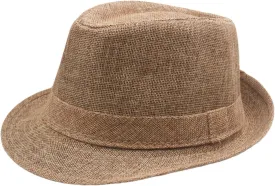 Fedoras Hats Summer Classic Jazz Hat Outdoor Sunshade Hat for Wedding, Party
