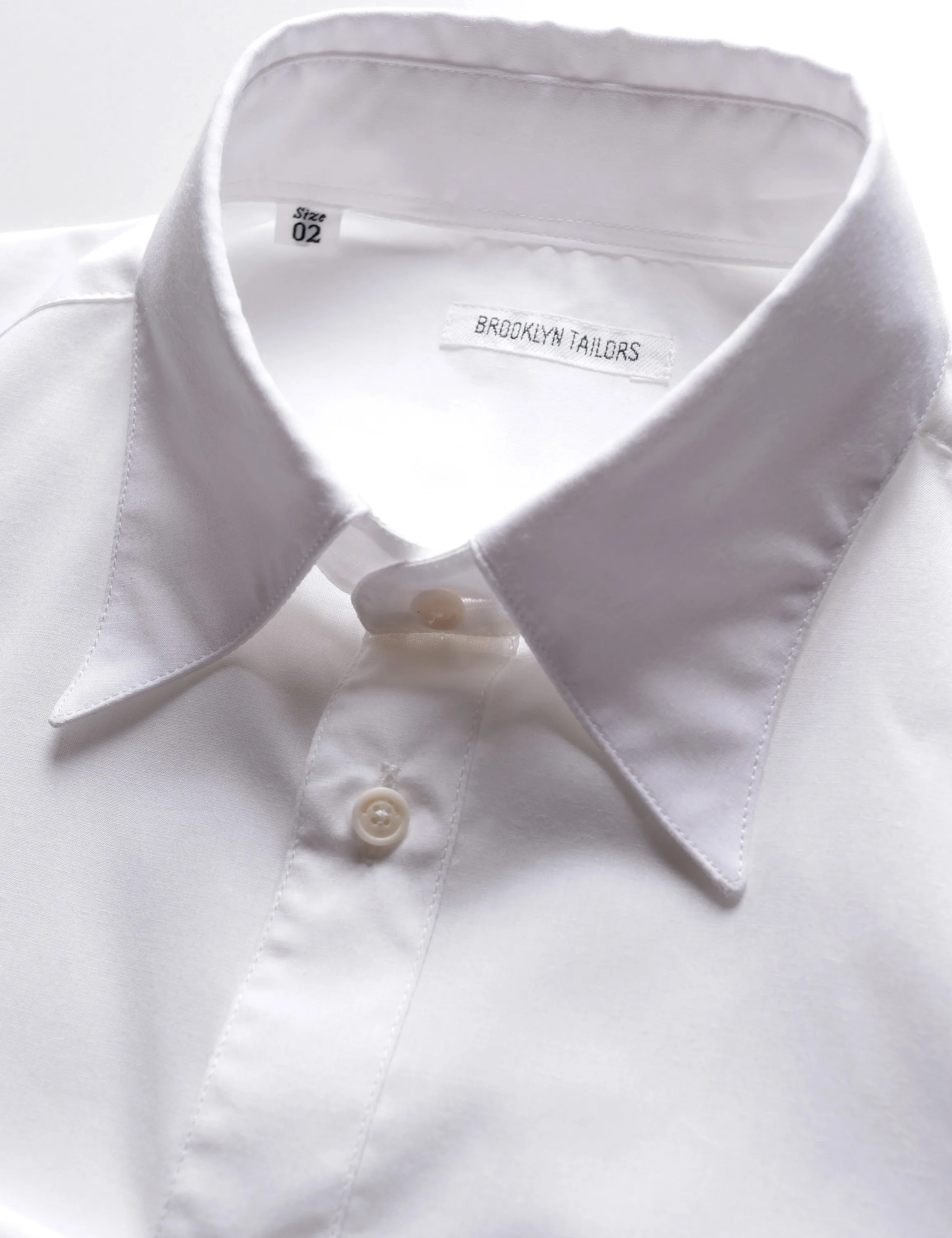 FINAL SALE: BKT14 Relaxed Shirt in Cotton Silk - White