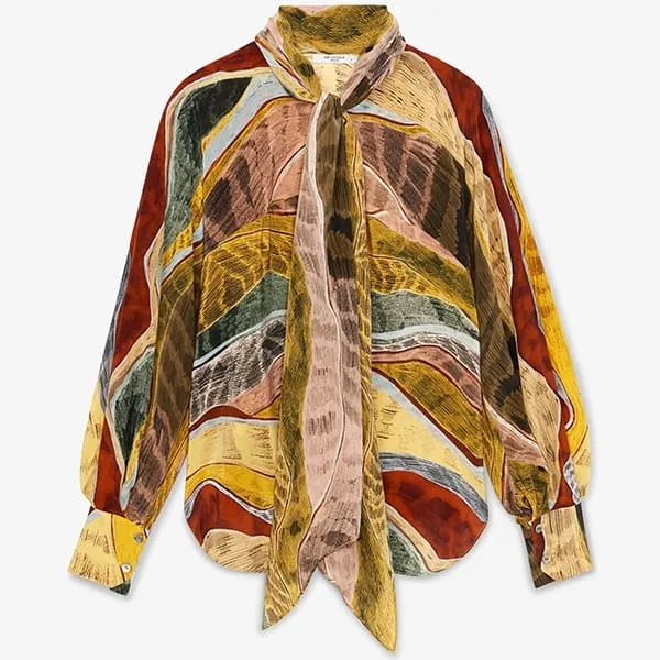 Fiona Top - Silk Desert :: Multicolor