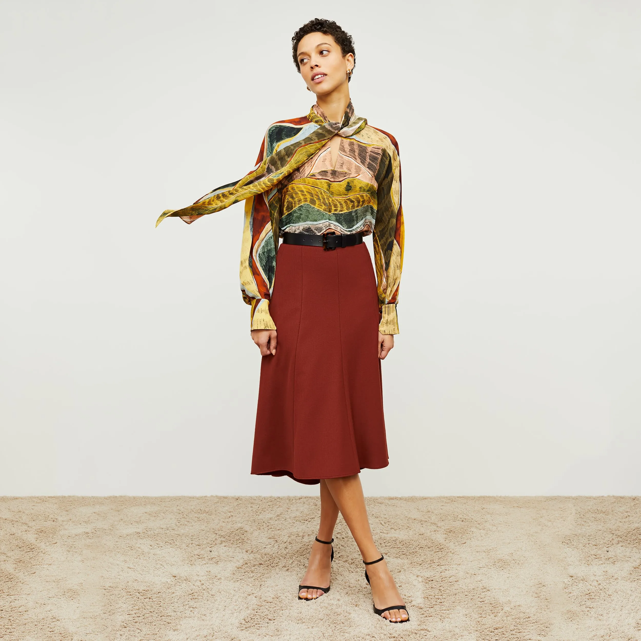 Fiona Top - Silk Desert :: Multicolor