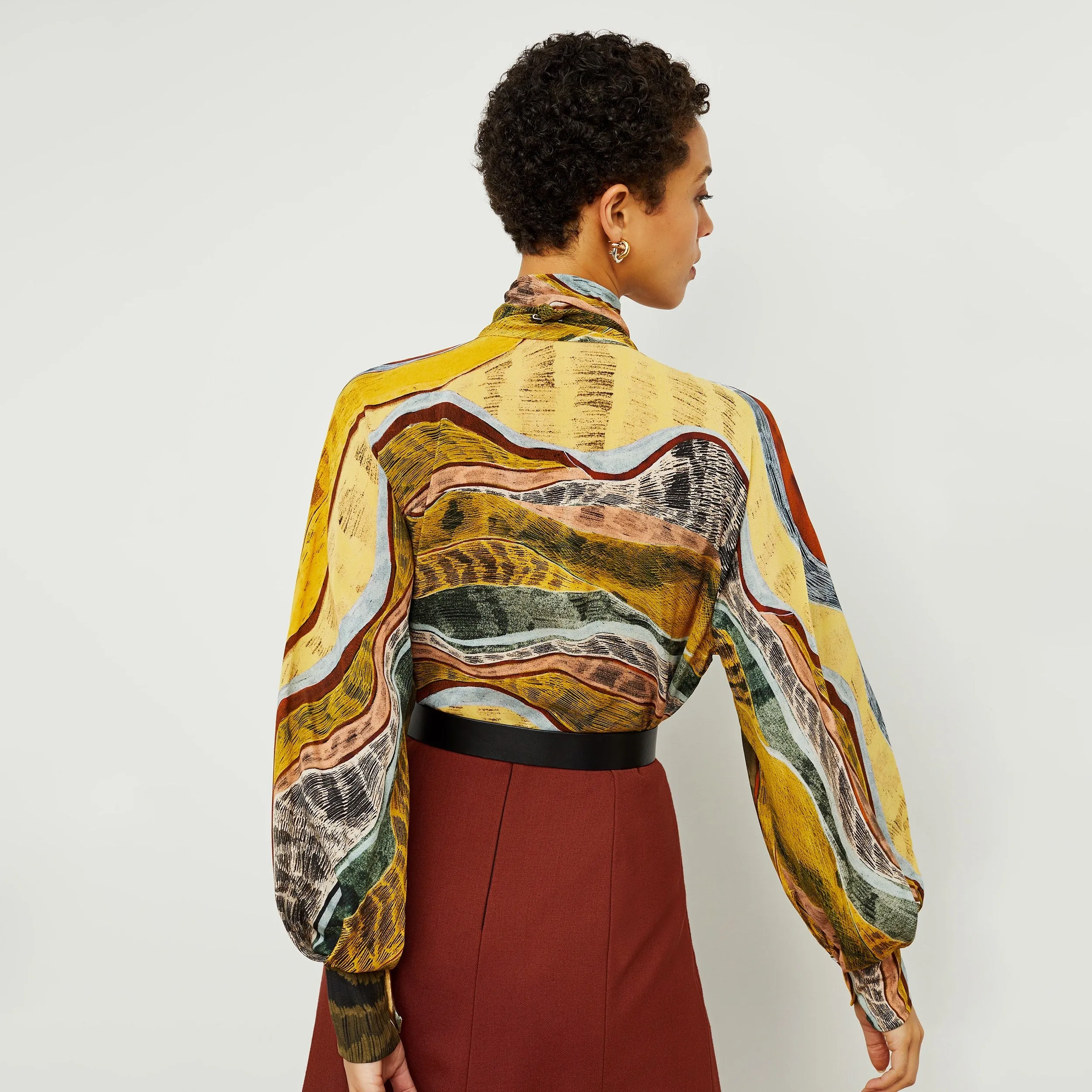 Fiona Top - Silk Desert :: Multicolor