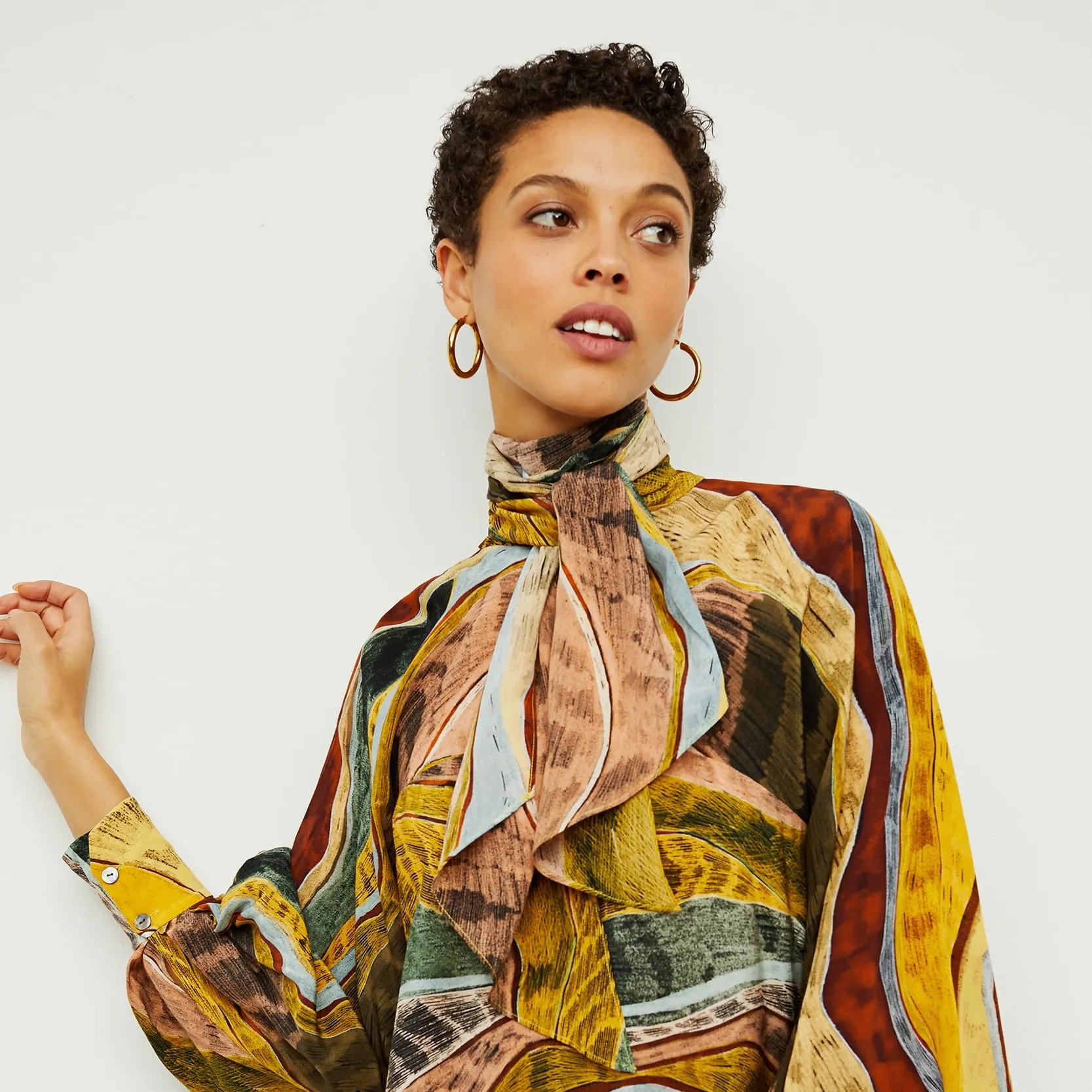 Fiona Top - Silk Desert :: Multicolor