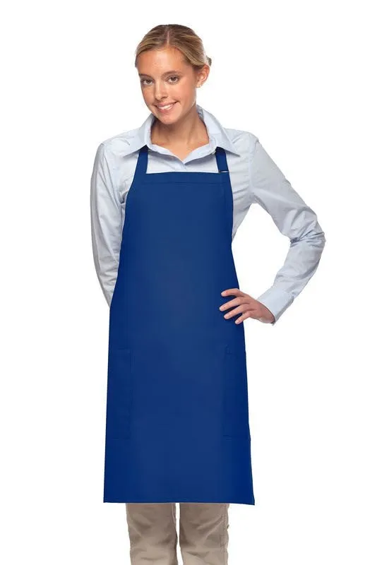 Fiumara Apparel Bib Apron w/ 2 Pockets 30"L x 24"W