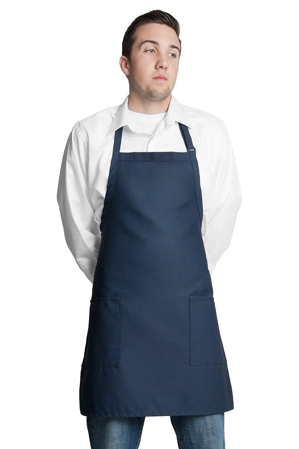 Fiumara Apparel Bib Apron w/ 2 Pockets 30"L x 24"W