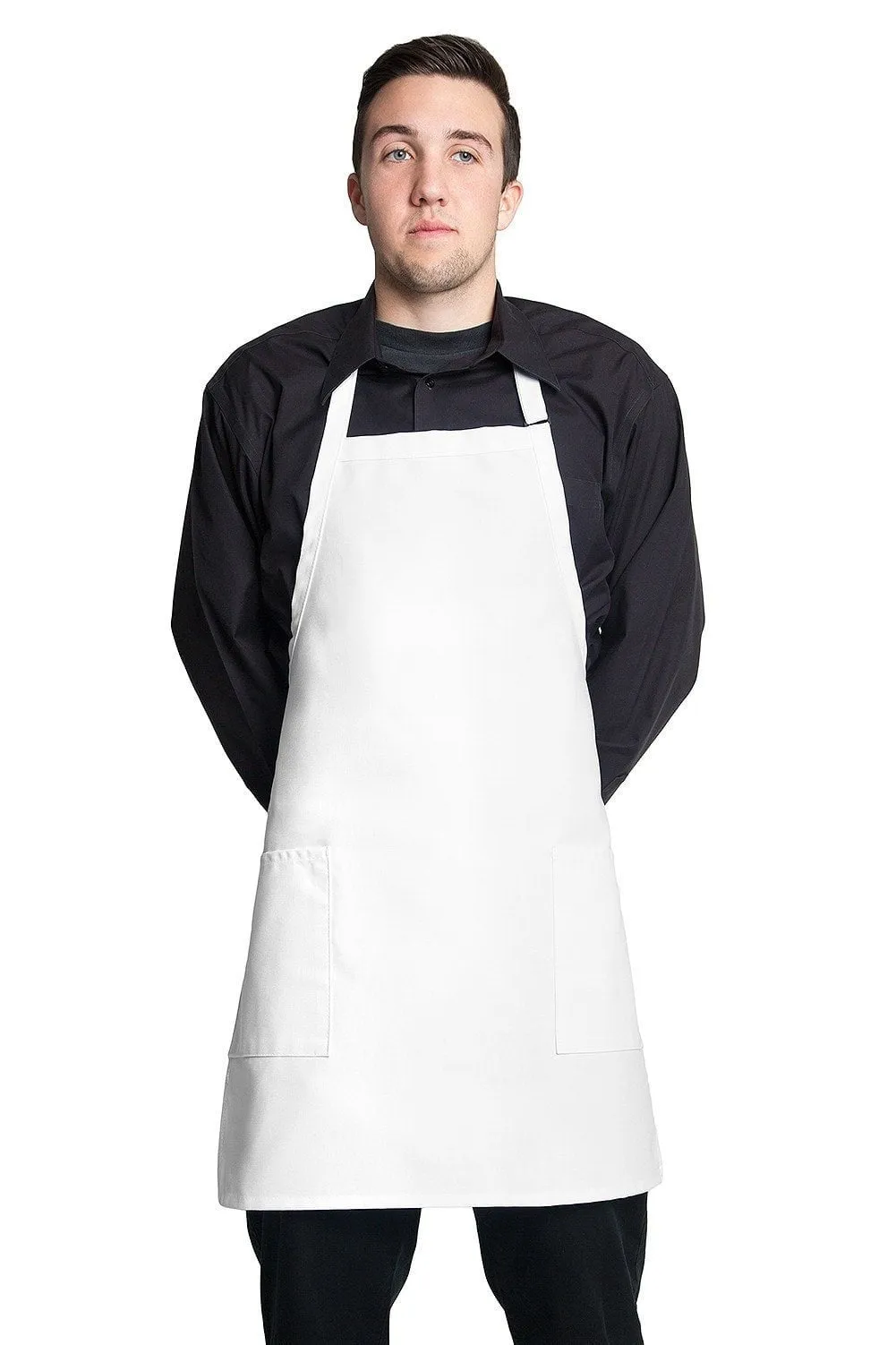 Fiumara Apparel Bib Apron w/ 2 Pockets 30"L x 24"W