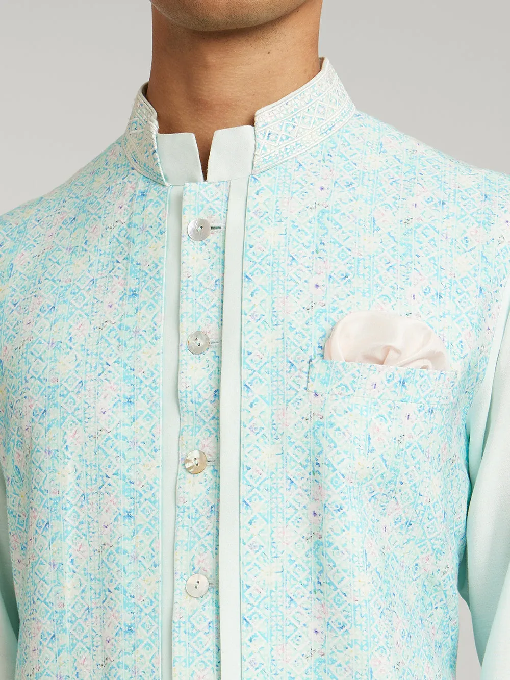Foliage Layered Kurta Set - Santos