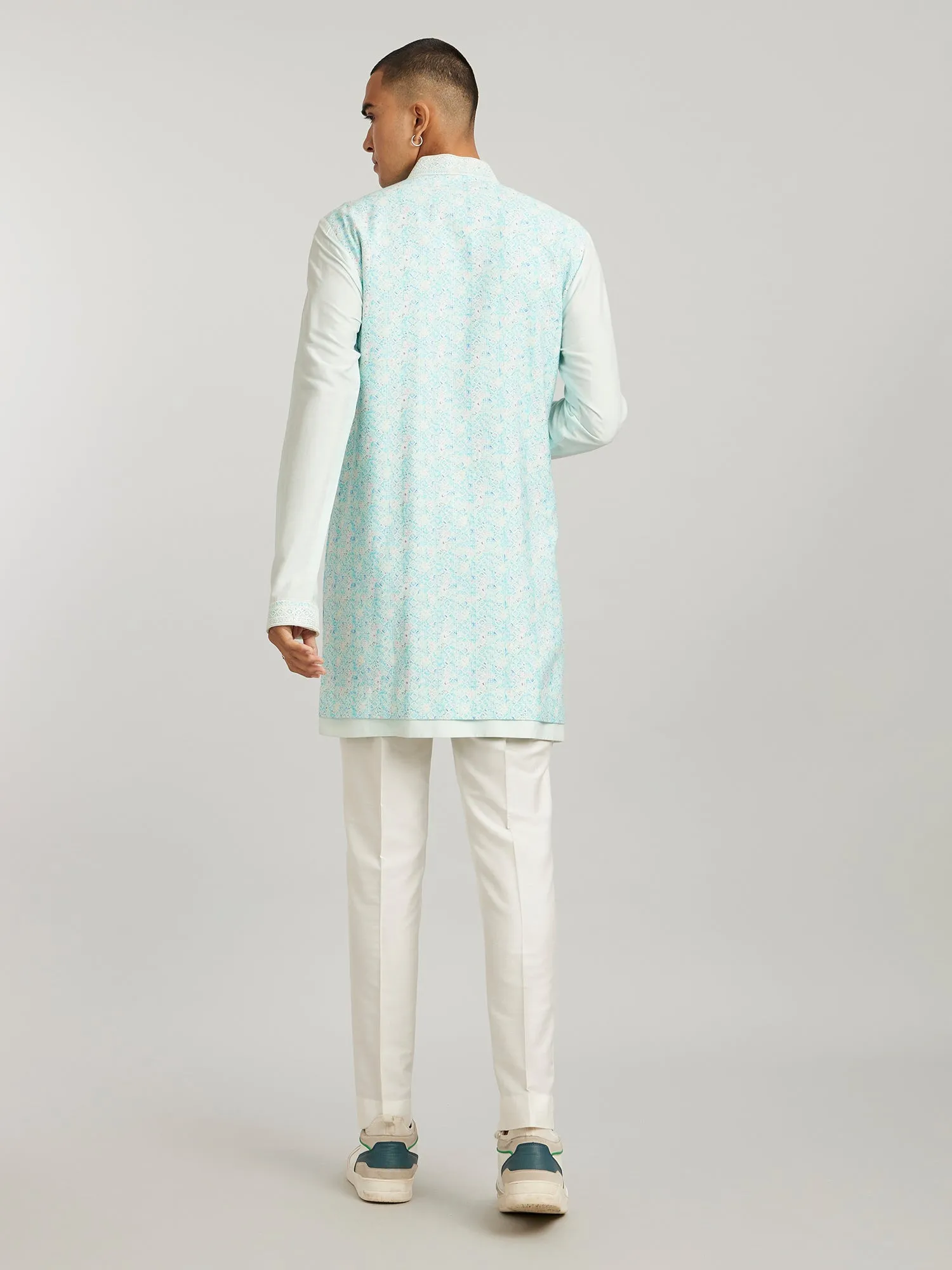 Foliage Layered Kurta Set - Santos