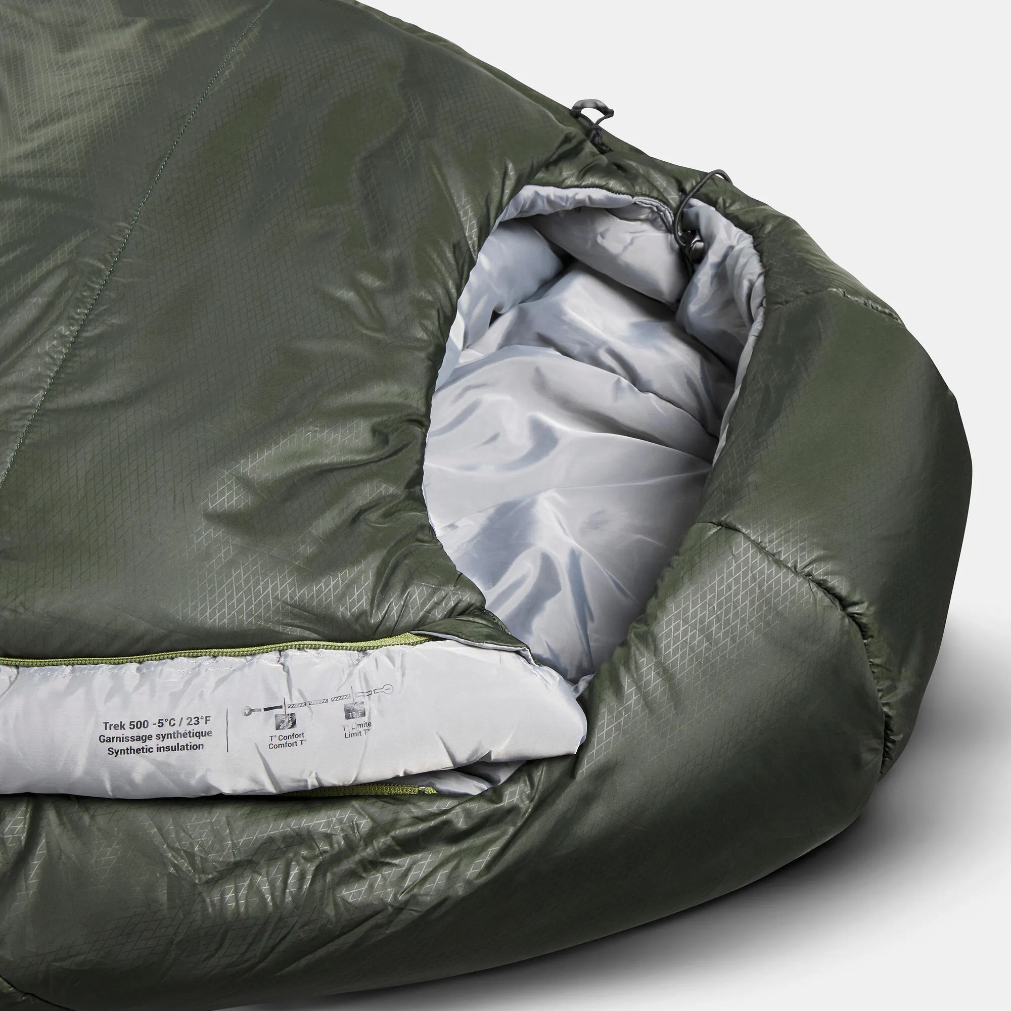Forclaz US Backpacking Sleeping Bag MT500 23°F - Polyester