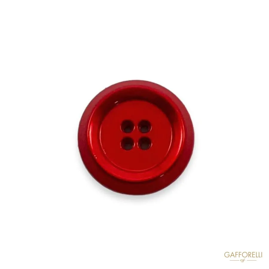 Four-hole Button with Edge- Art. D415 - Gafforelli Srl
