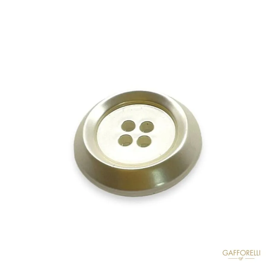 Four-hole Button with Edge- Art. D415 - Gafforelli Srl
