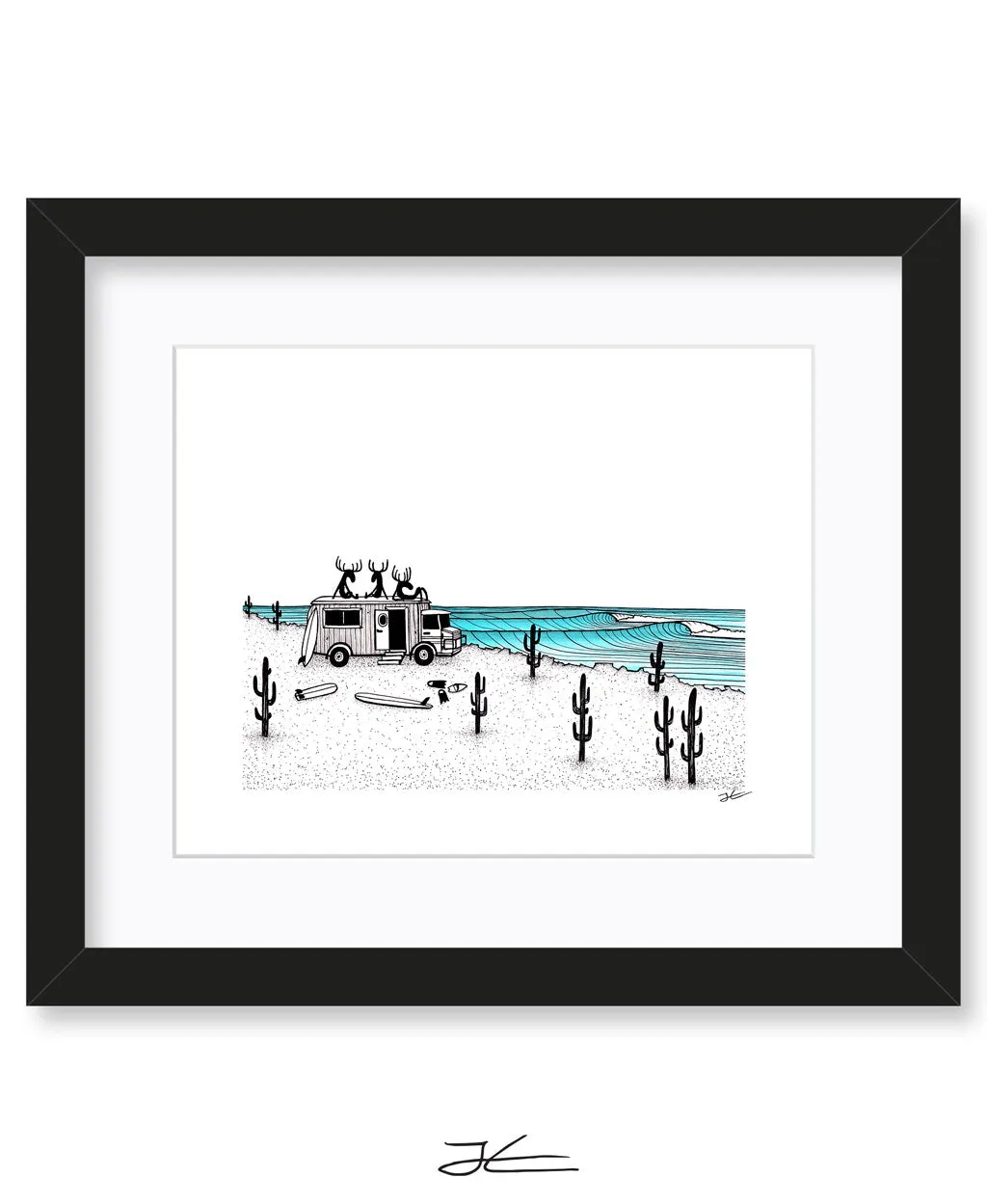 From Where A Moose Rather Be - Print/ Framed Print