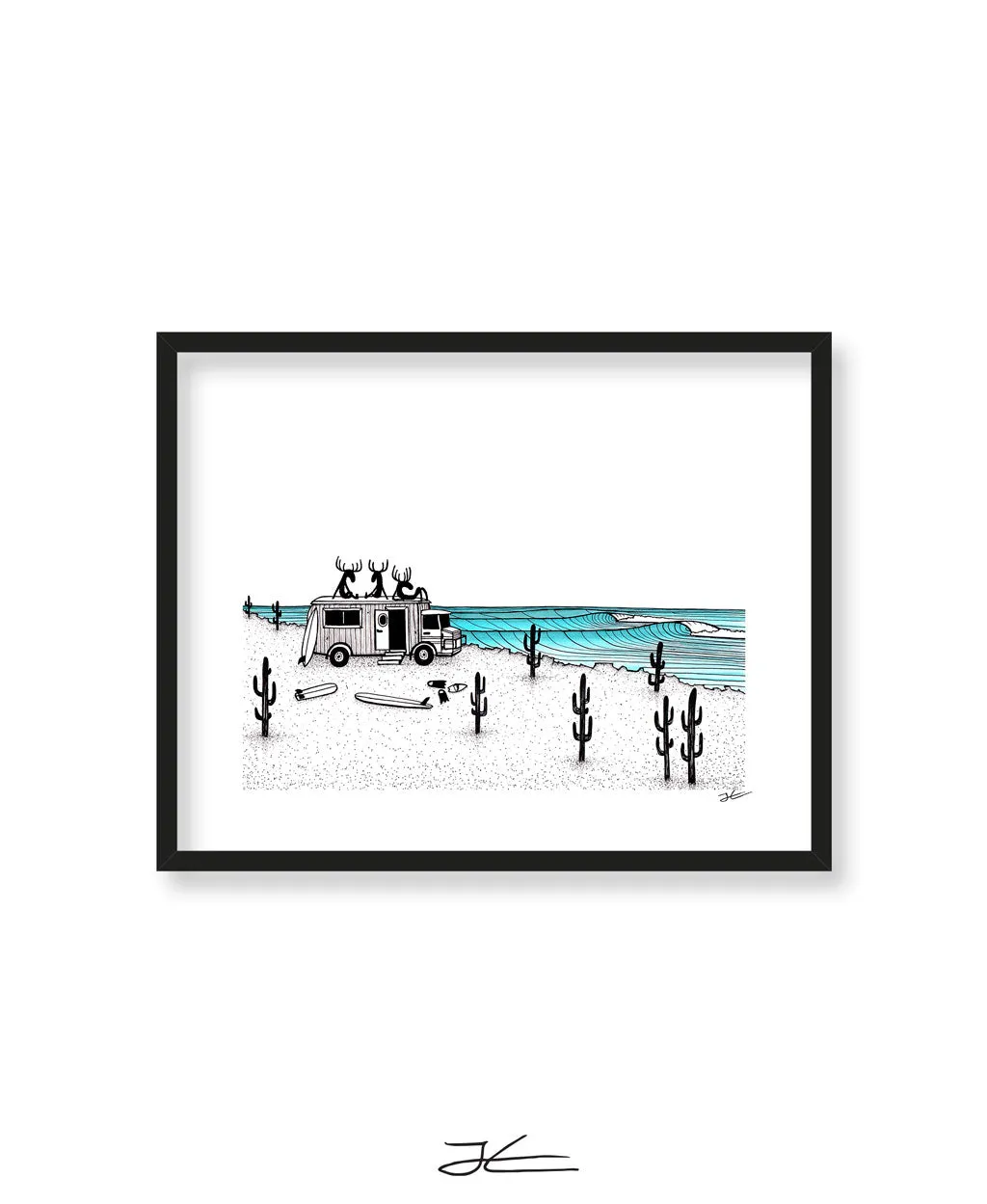 From Where A Moose Rather Be - Print/ Framed Print