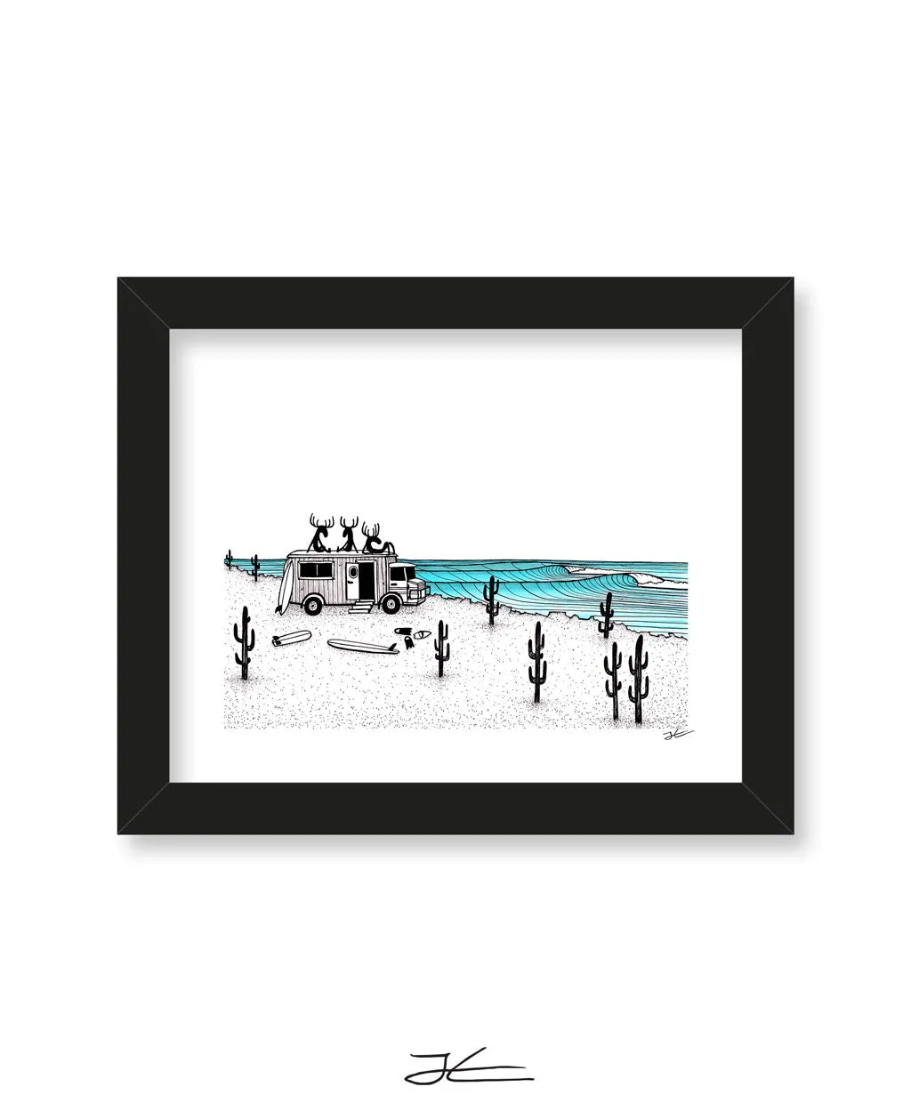 From Where A Moose Rather Be - Print/ Framed Print