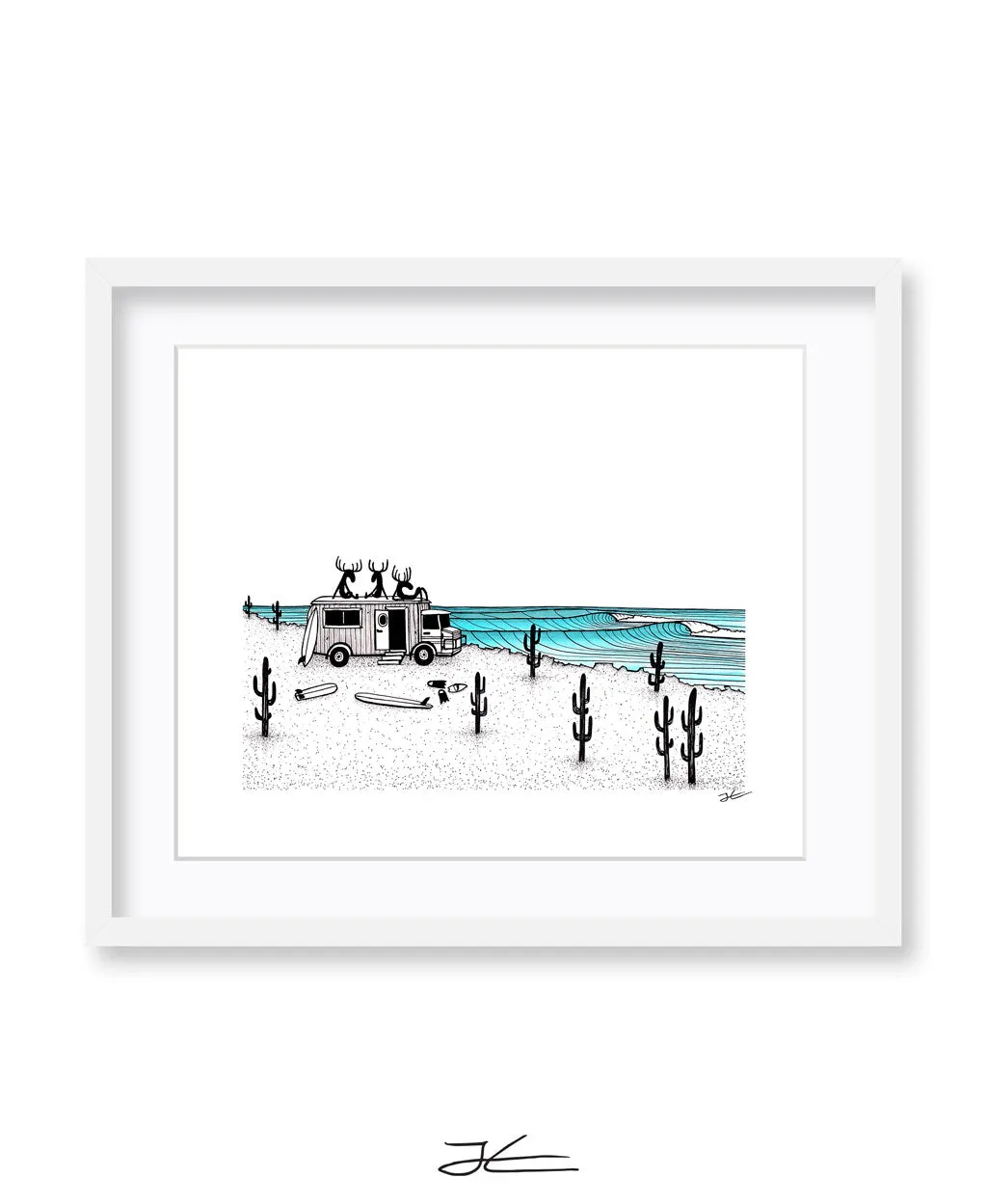 From Where A Moose Rather Be - Print/ Framed Print