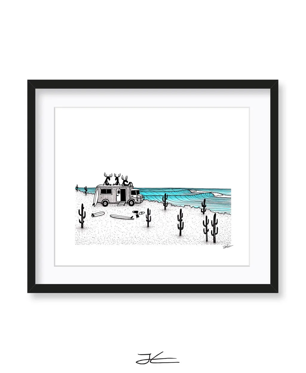 From Where A Moose Rather Be - Print/ Framed Print