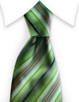 Green Striped Tie