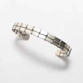 Grey Stitched Narrow Bracelet
