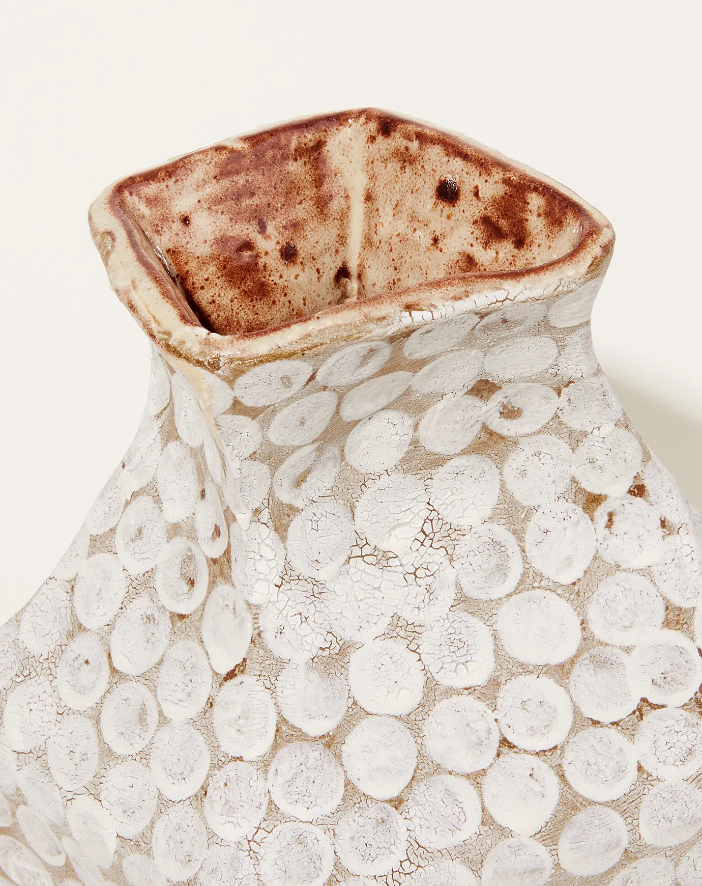 High Neck Dotted Vase