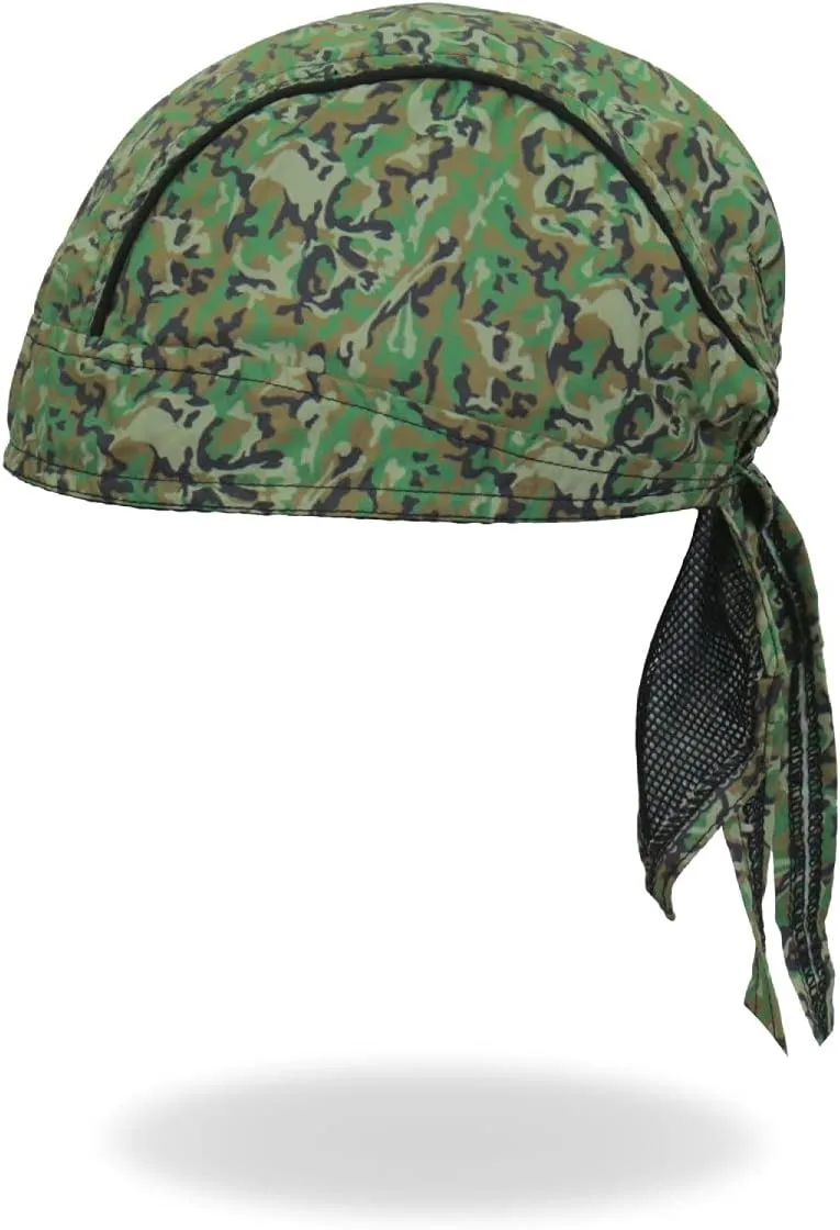 Hot Leathers HWH1095 Camo Skull Pattern Forest Headwrap