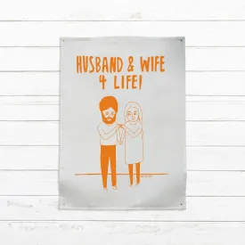Husband and Wife  tea towel