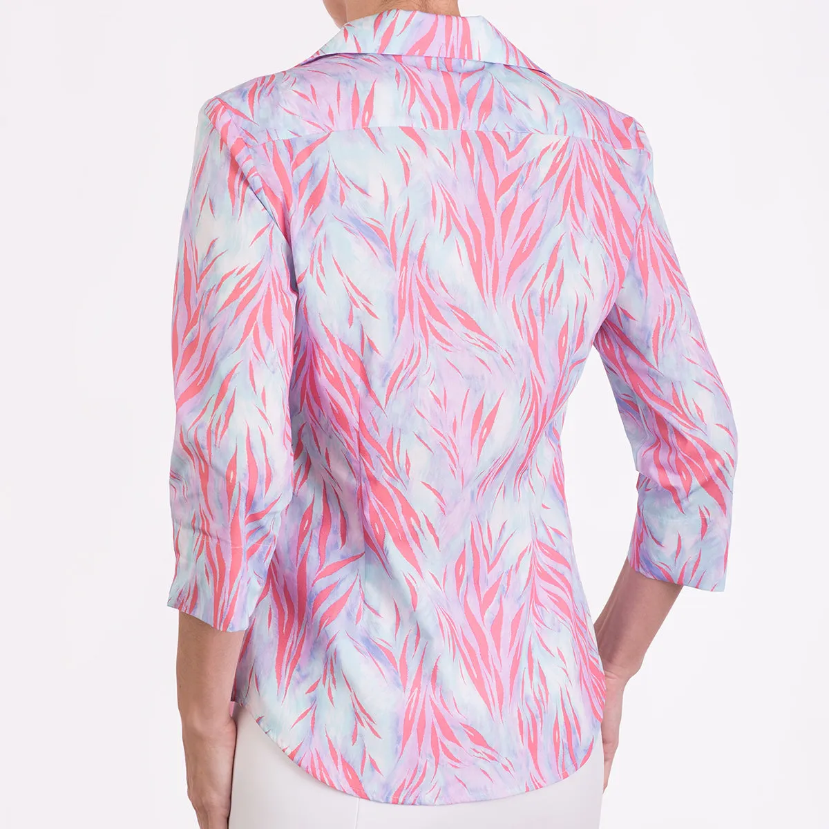 Jane Shirt in Wispy Tiger Coral