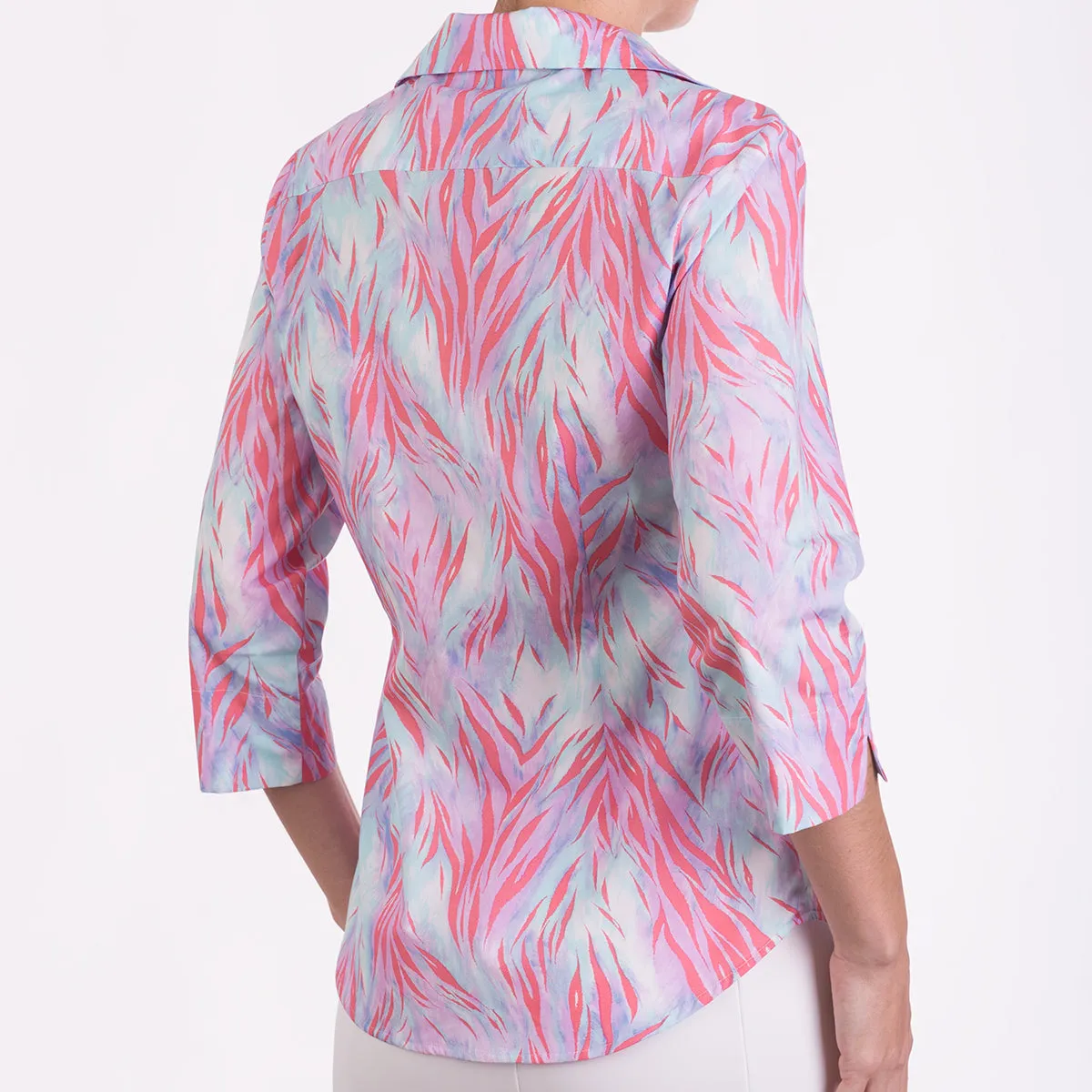 Jane Shirt in Wispy Tiger Coral