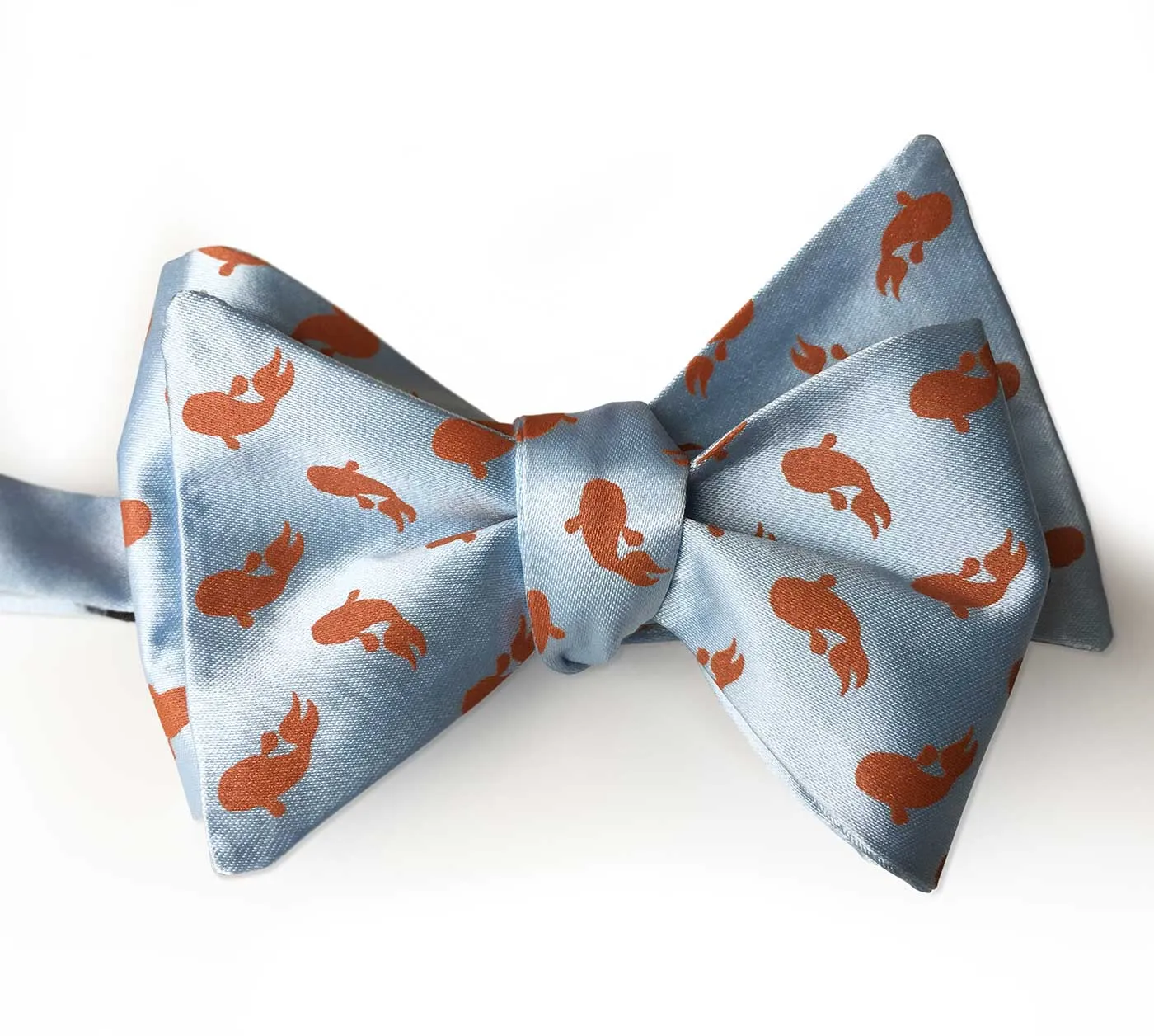 Koi Bow Tie, Tiny Goldfish Print Tie