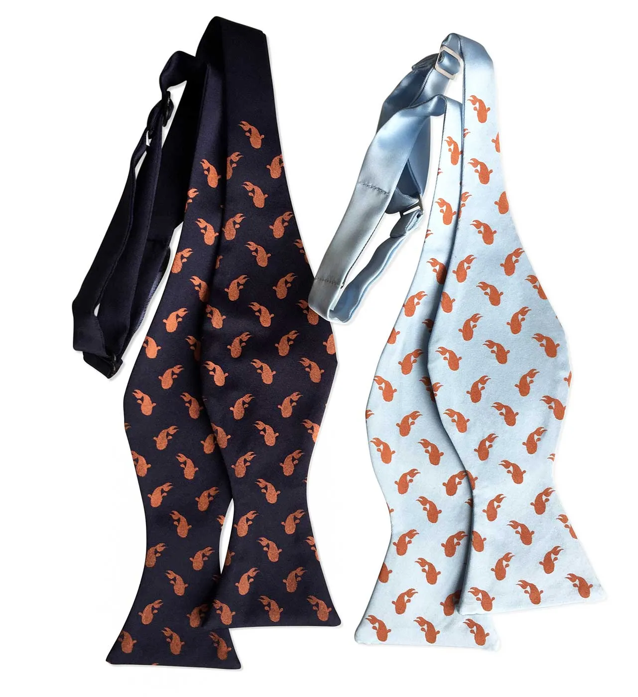 Koi Bow Tie, Tiny Goldfish Print Tie