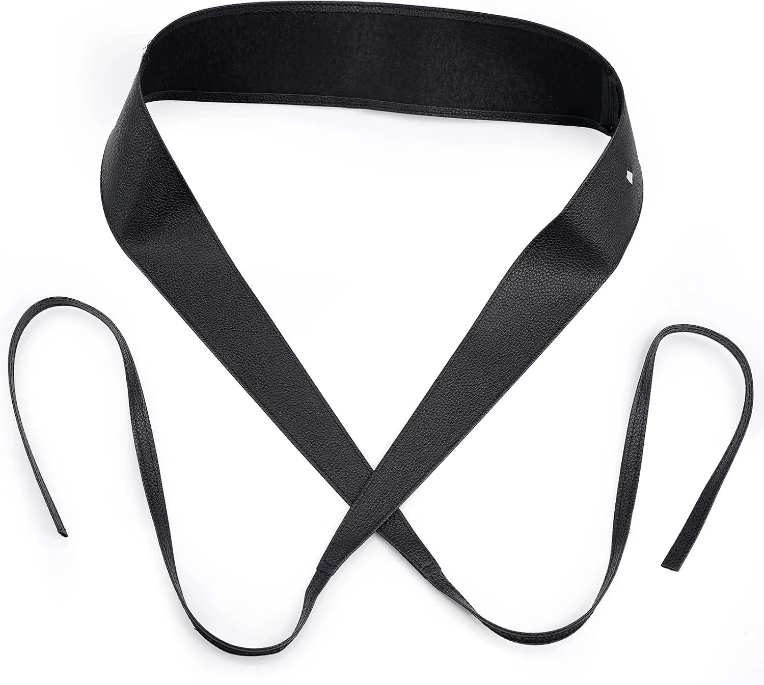 Lace-up Waist Belt Faux Leather Corset Belt Tie Wrap Bowknot Waistband for Women