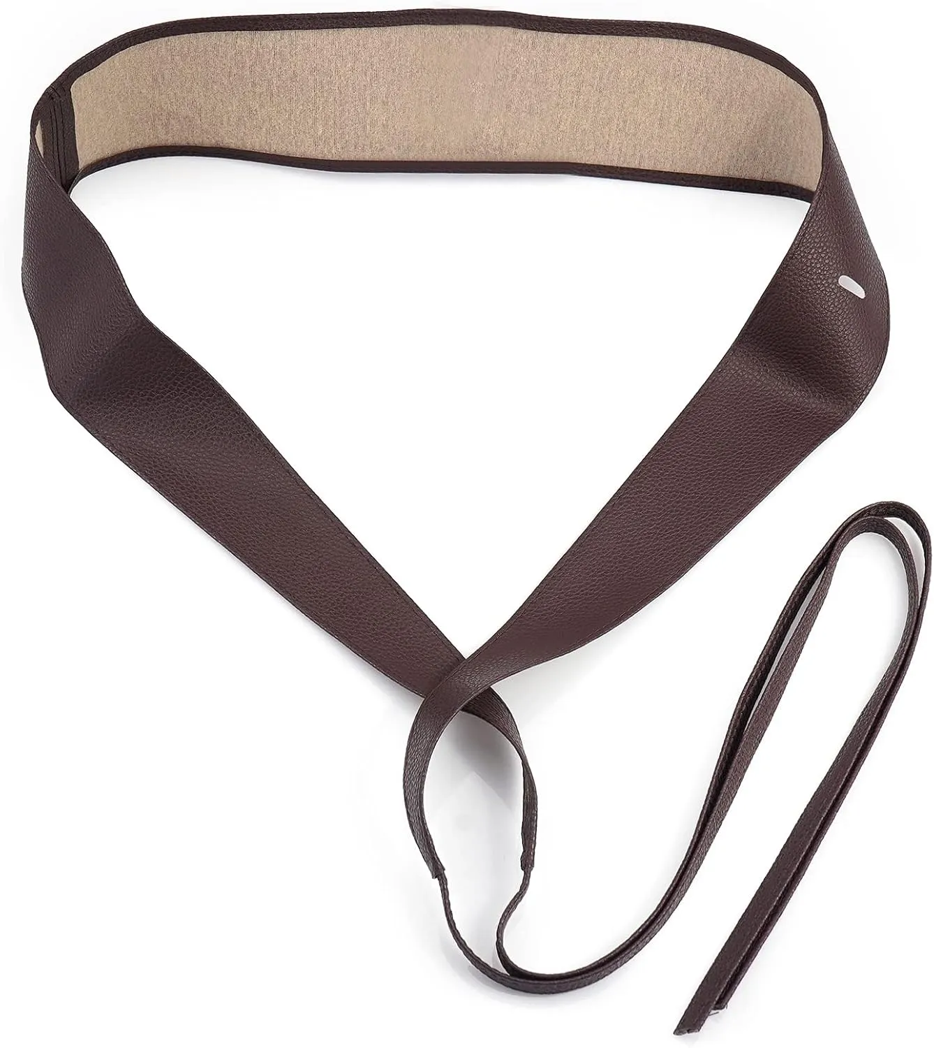 Lace-up Waist Belt Faux Leather Corset Belt Tie Wrap Bowknot Waistband for Women