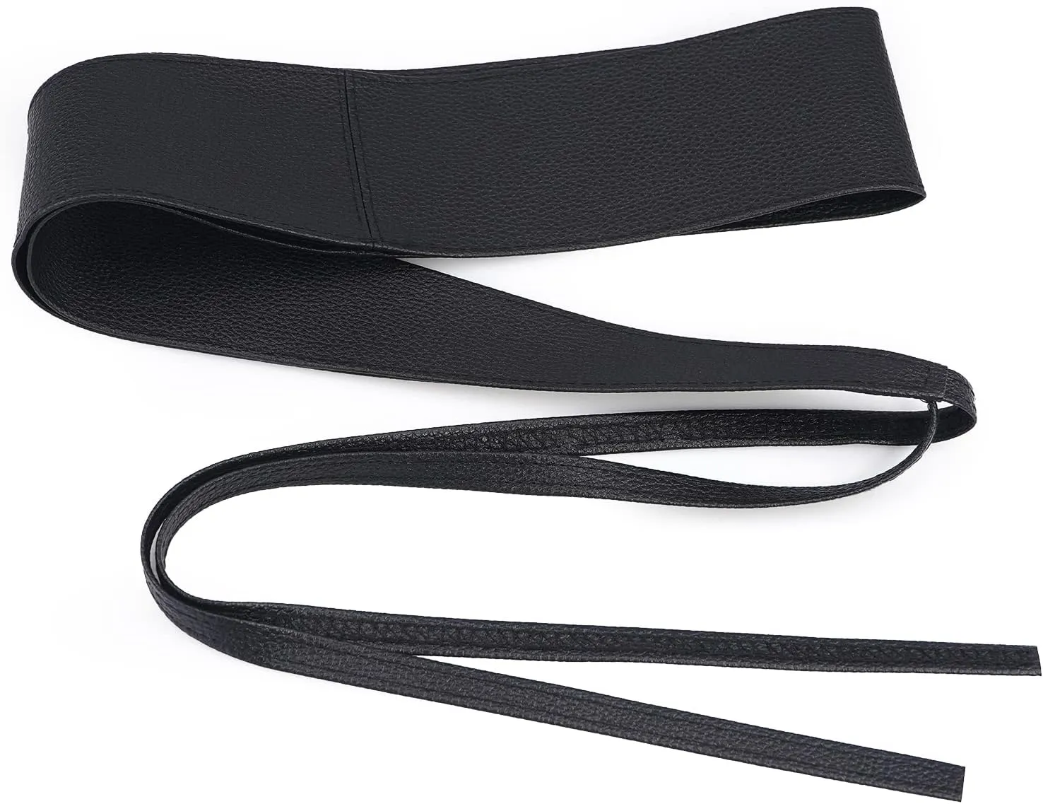 Lace-up Waist Belt Faux Leather Corset Belt Tie Wrap Bowknot Waistband for Women
