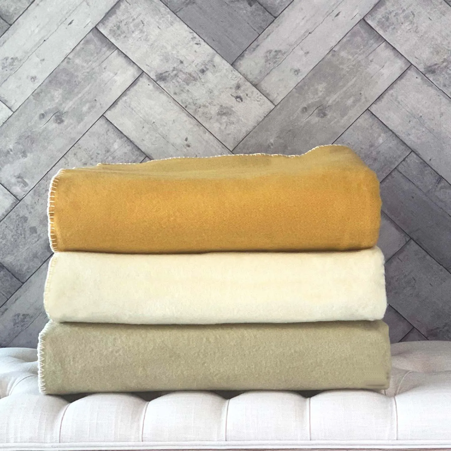 Larosa Wool Blankets Moss
