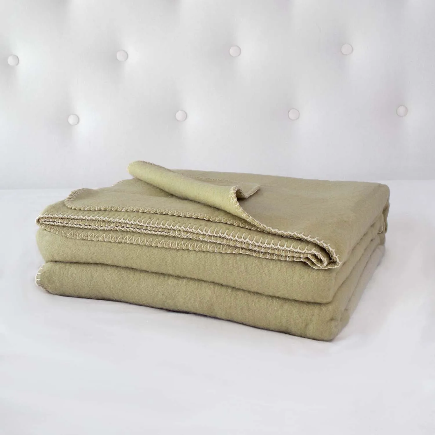 Larosa Wool Blankets Moss