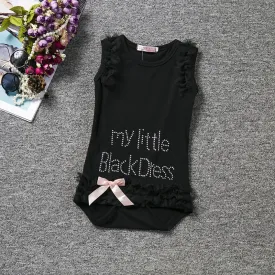 Little Black Dress Tutu Romper