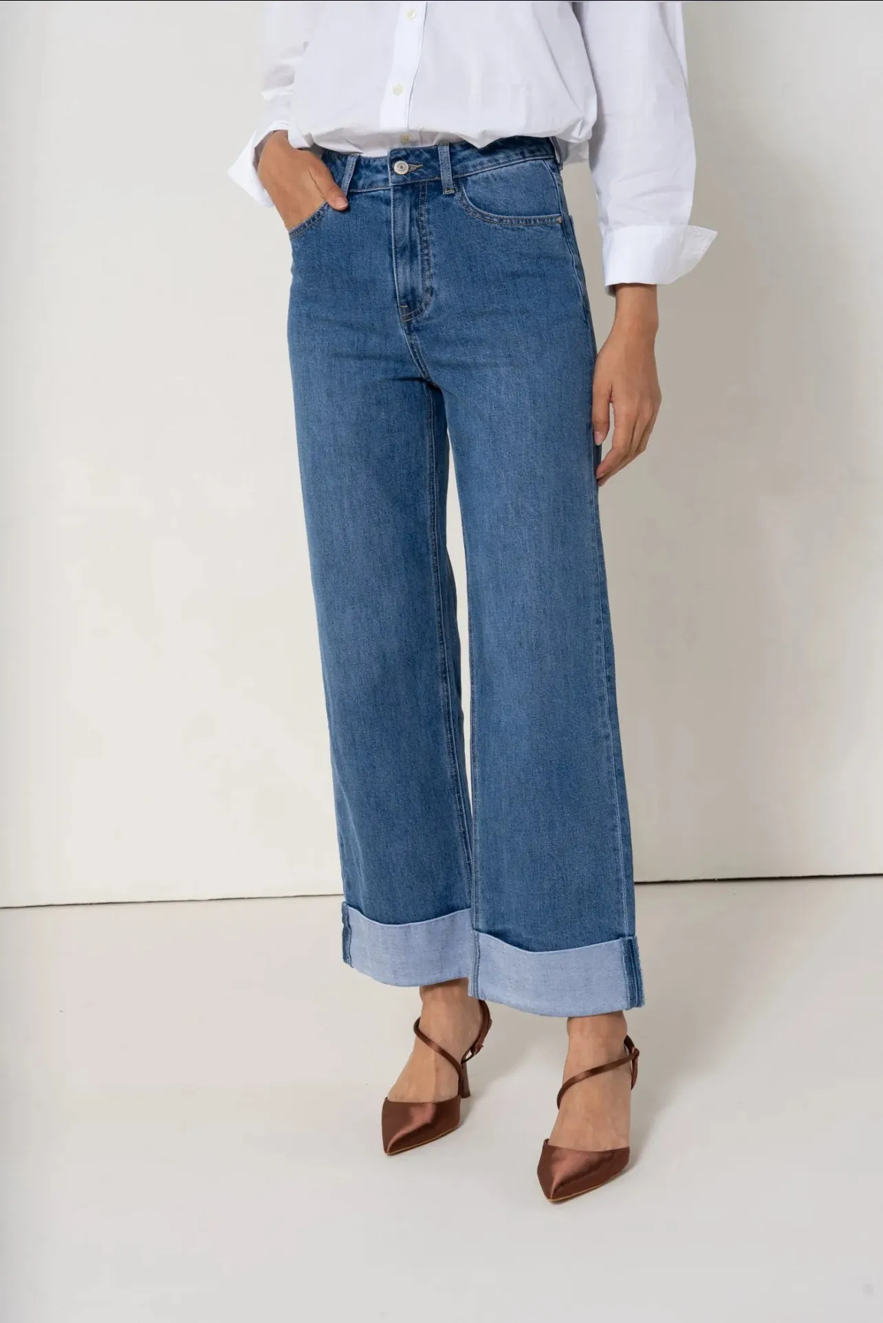 Loane Wide Denim Jeans