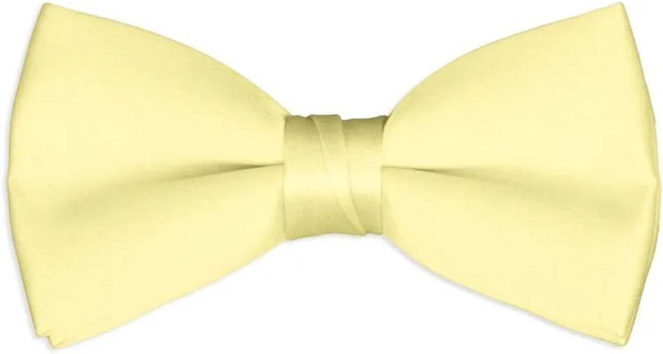 Men's Bow Tie Wholesale 12 Pack Pre-Tied Formal Tuxedo Bowties Wedding Solid Ties