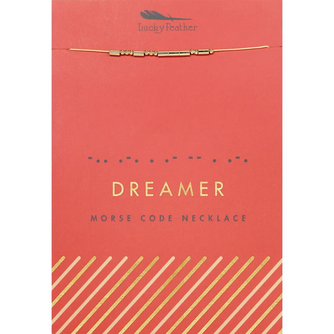 Morse Code Necklace - Dreamer