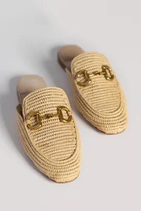 Natural Woven Raffia Velvit MR Loafer